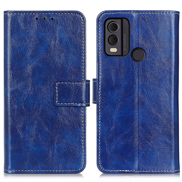 For Nokia C22 4G Retro Crazy Horse Texture Leather Phone Case