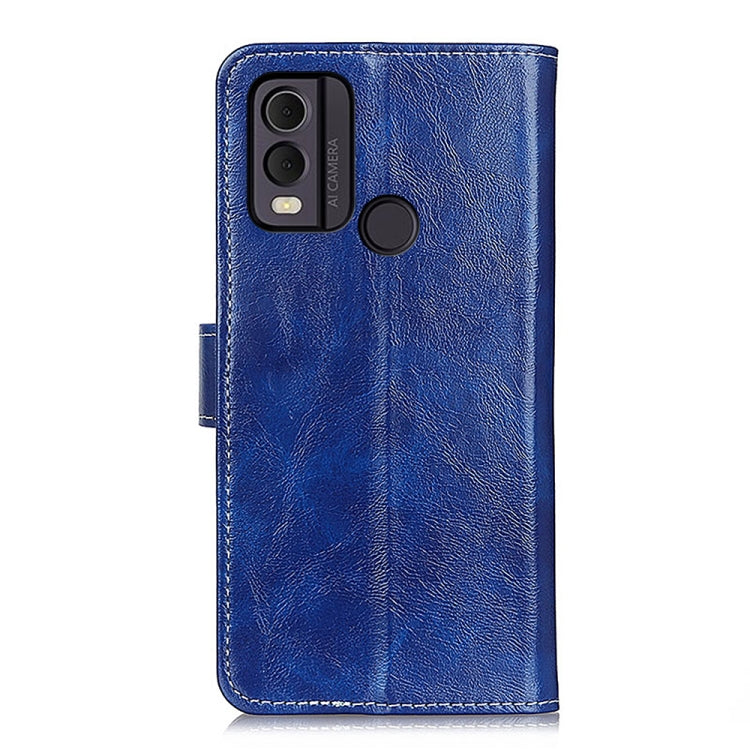 For Nokia C22 4G Retro Crazy Horse Texture Leather Phone Case