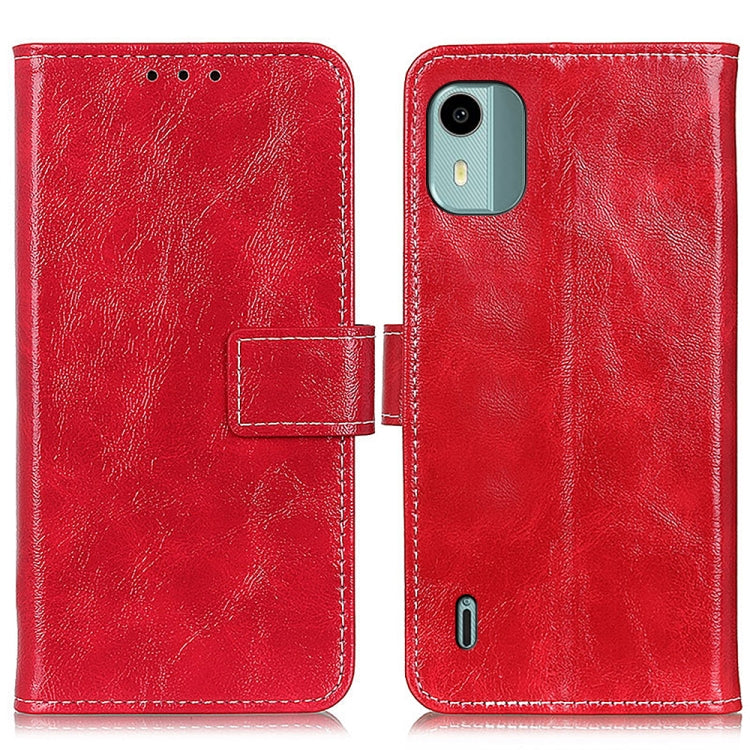 For Nokia C12 4G Retro Crazy Horse Texture Leather Phone Case