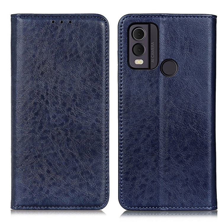 For Nokia C22 4G Magnetic Crazy Horse Texture Leather Phone Case