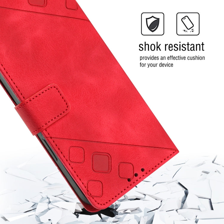 For Samsung Galaxy A02s 164mm Skin-feel Embossed Leather Phone Case