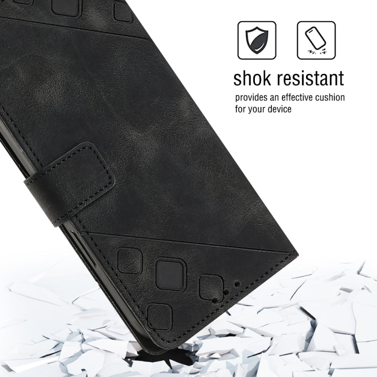 For Samsung Galaxy A03 166mm EU Version Skin-feel Embossed Leather Phone Case