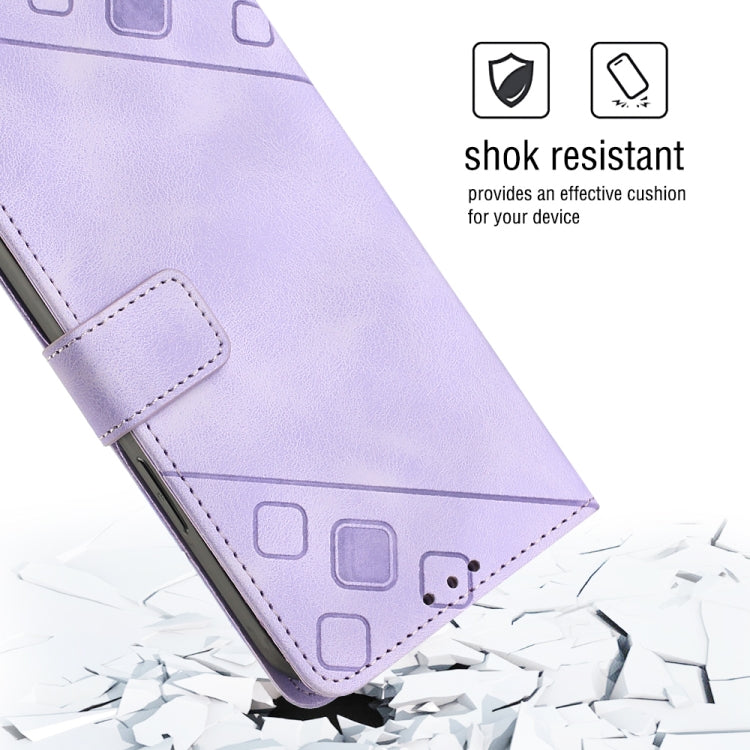For Samsung Galaxy A03 164mm Global Skin-feel Embossed Leather Phone Case
