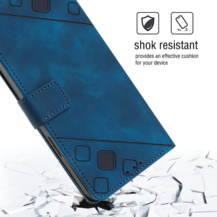 For Samsung Galaxy A24 4G Skin-feel Embossed Leather Phone Case