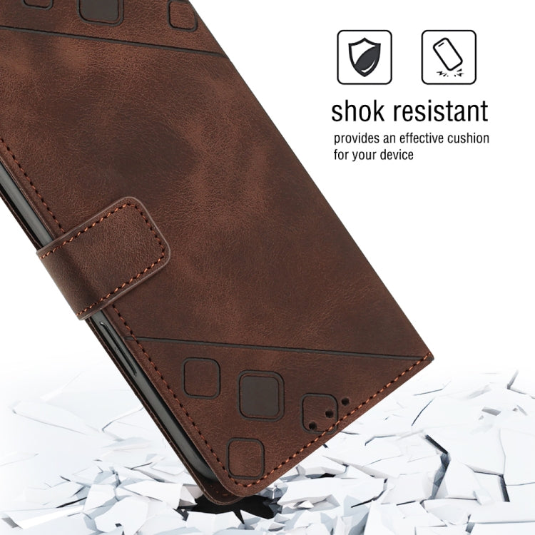 For Xiaomi Pocophone F1 Skin-feel Embossed Leather Phone Case