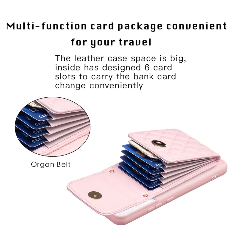 For Samsung Galaxy S22+ 5G Vertical Metal Buckle Wallet Rhombic Leather Phone Case