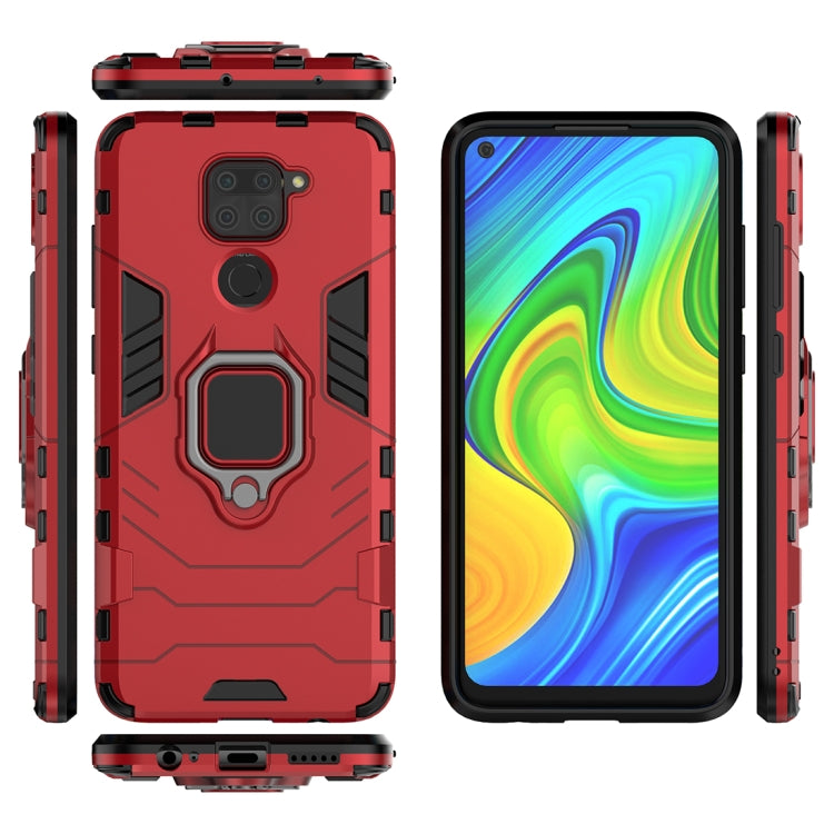 For Xiaomi Redmi Note 9 PC + TPU Anti-fall Protective Case with Ring Holder