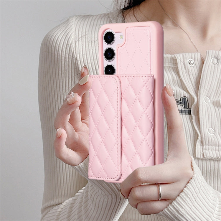 For Samsung Galaxy S23 5G Horizontal Wallet Rhombic Leather Phone Case