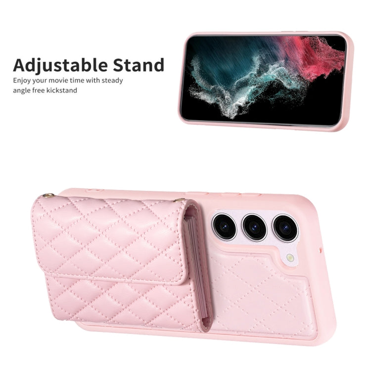 For Samsung Galaxy S23 5G Horizontal Wallet Rhombic Leather Phone Case