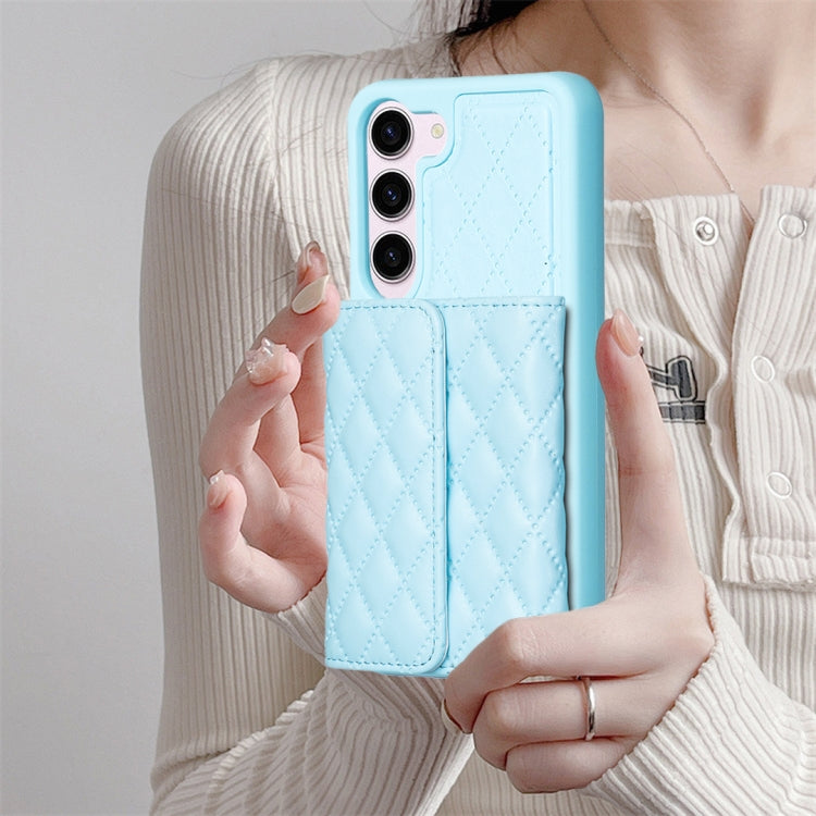For Samsung Galaxy S23 5G Horizontal Wallet Rhombic Leather Phone Case