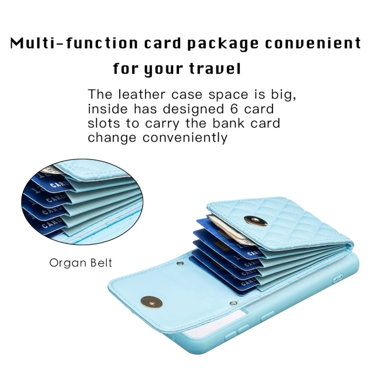 For Samsung Galaxy S21 5G Vertical Wallet Rhombic Leather Phone Case