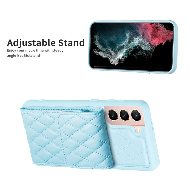 For Samsung Galaxy S21 5G Vertical Wallet Rhombic Leather Phone Case