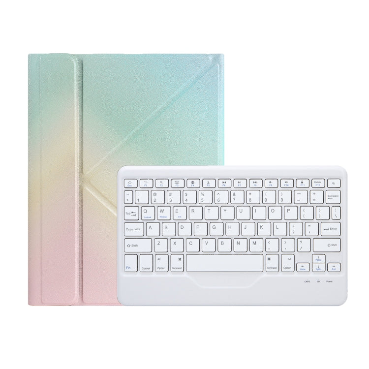 For iPad 10th Gen 10.9 2022 B10 Triangle Holder Tablet Bluetooth Keyboard Leather Case