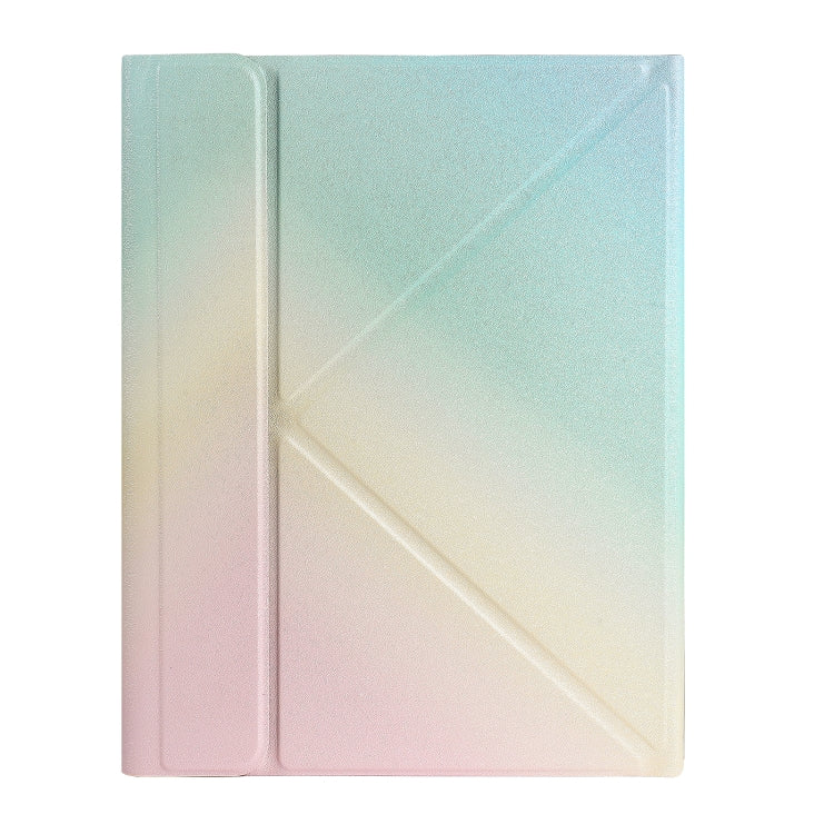 For iPad 10th Gen 10.9 2022 B10 Triangle Holder Tablet Bluetooth Keyboard Leather Case