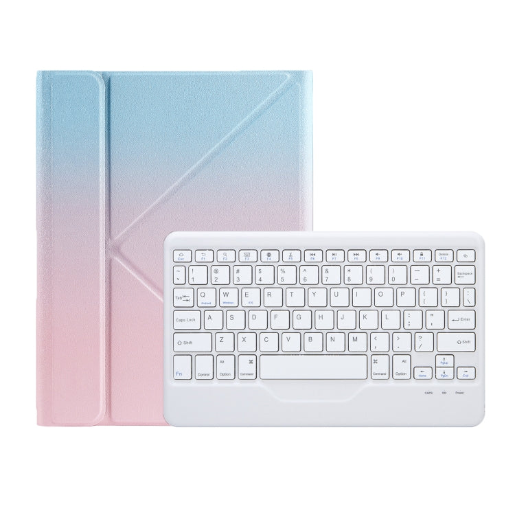 For iPad 10th Gen 10.9 2022 B10 Triangle Holder Tablet Bluetooth Keyboard Leather Case