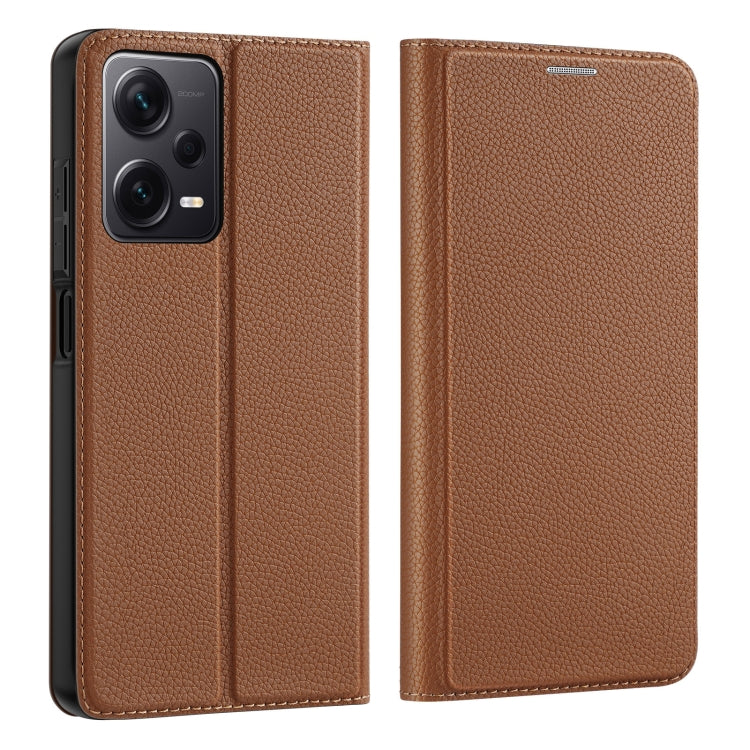 For Xiaomi Redmi Note 12 Pro+ 5G DUX DUCIS Skin X2 Series Horizontal Flip Leather Phone Case