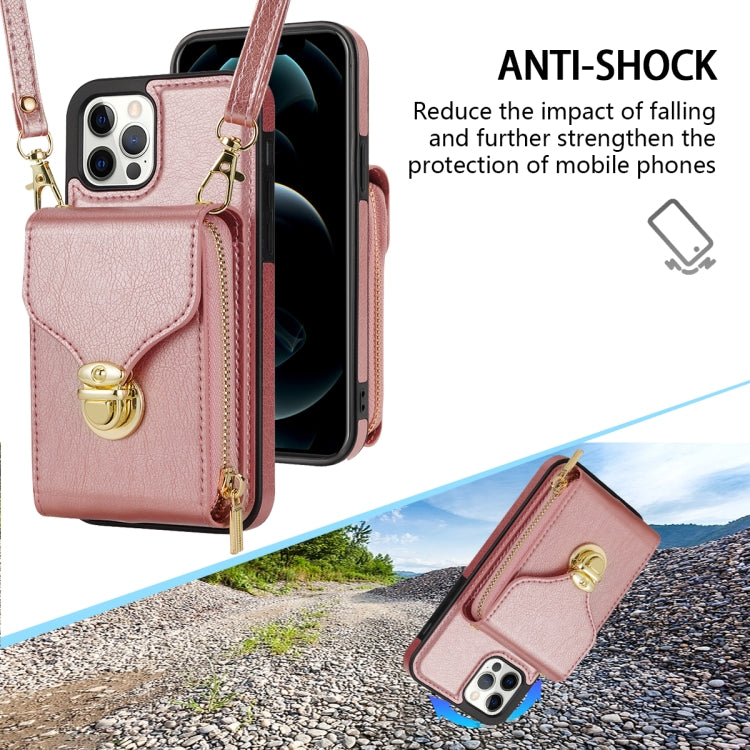 For iPhone 11 Pro Max Zipper Hardware Card Wallet Phone Case