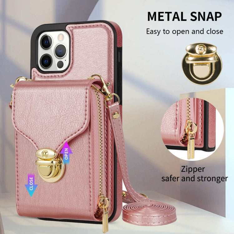 For iPhone 11 Pro Max Zipper Hardware Card Wallet Phone Case