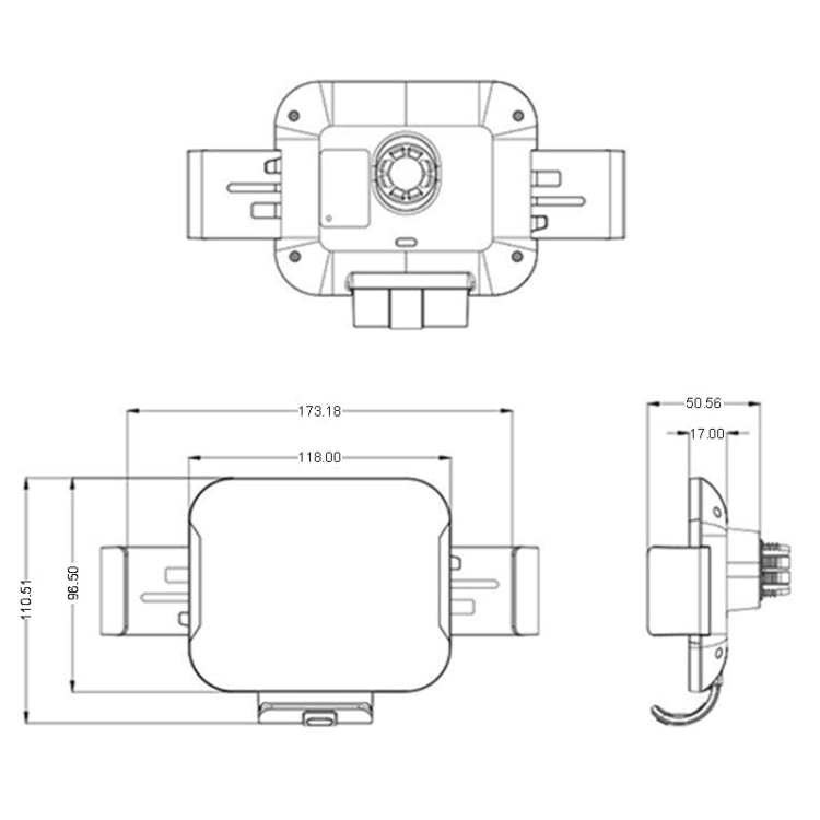 For Samsung Galaxy Z Fold4 / 3 S7 Dual Coil Car Phone Holder Wireless Charger