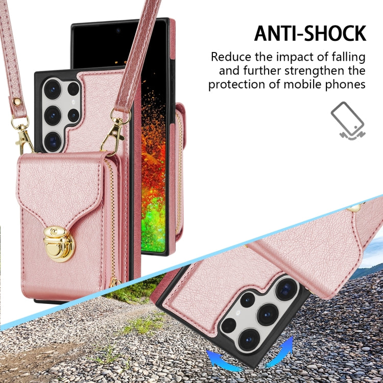 For Samsung Galaxy S23 Ultra 5G Zipper Hardware Card Wallet Phone Case