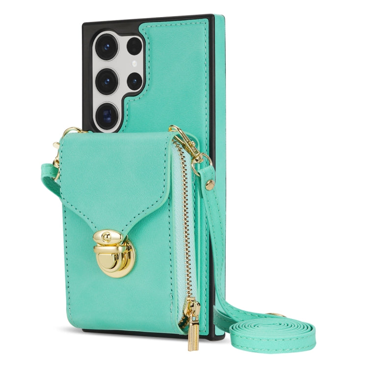 For Samsung Galaxy S22 Ultra 5G Zipper Hardware Card Wallet Phone Case