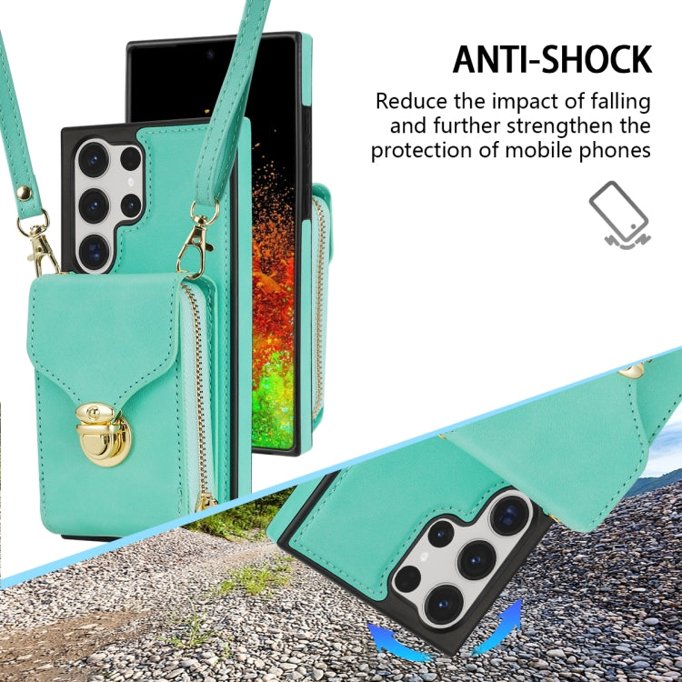 For Samsung Galaxy S22 Ultra 5G Zipper Hardware Card Wallet Phone Case