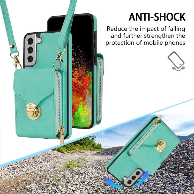 For Samsung Galaxy S22 5G Zipper Hardware Card Wallet Phone Case