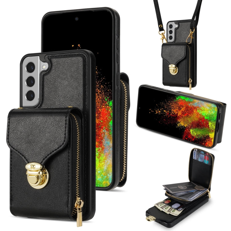 For Samsung Galaxy S21 5G Zipper Hardware Card Wallet Phone Case