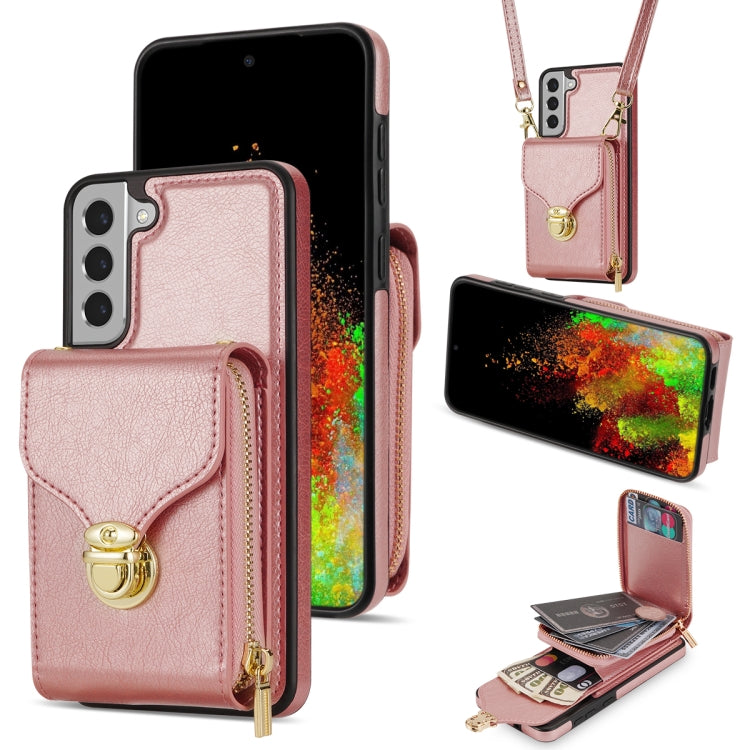 For Samsung Galaxy S21 5G Zipper Hardware Card Wallet Phone Case