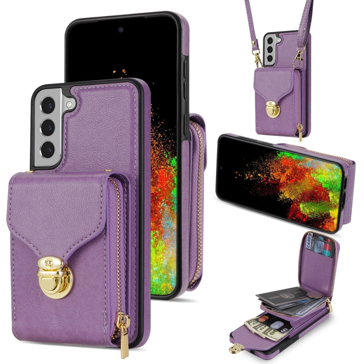 For Samsung Galaxy S21 5G Zipper Hardware Card Wallet Phone Case