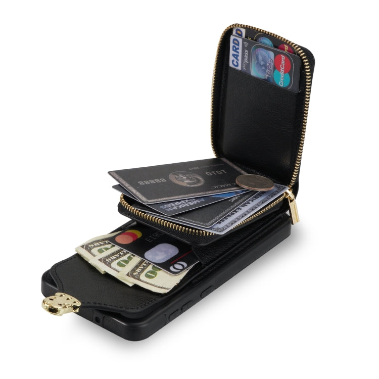 For Samsung Galaxy S21 Ultra 5G Zipper Hardware Card Wallet Phone Case