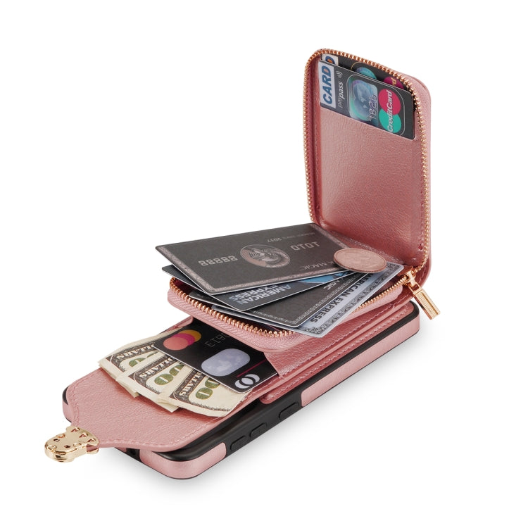 For Samsung Galaxy S21 Ultra 5G Zipper Hardware Card Wallet Phone Case