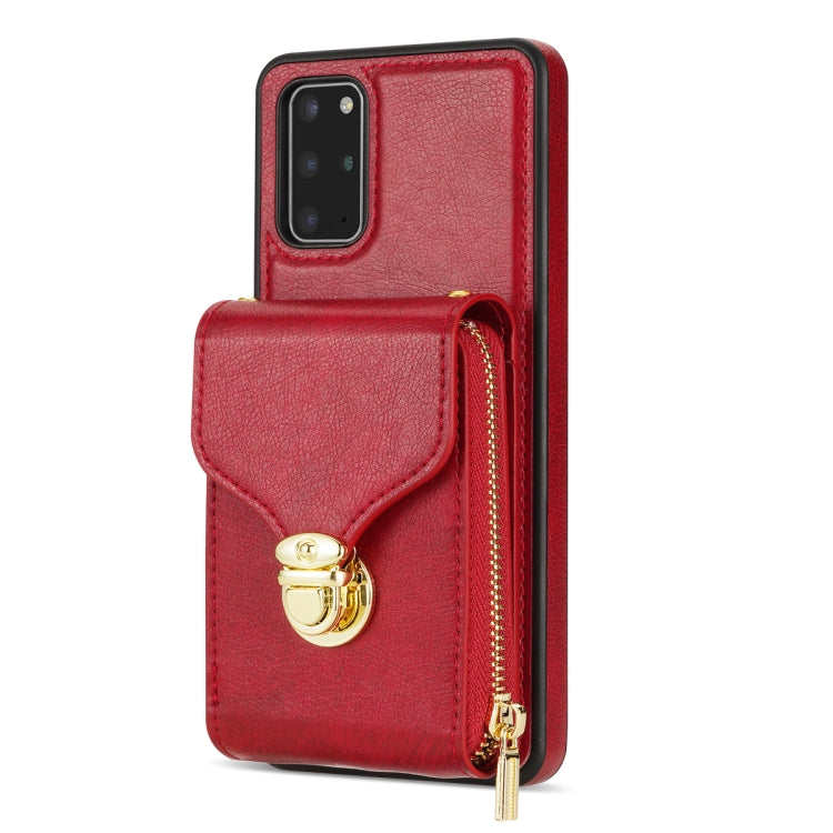 For Samsung Galaxy S20 Zipper Hardware Card Wallet Phone Case