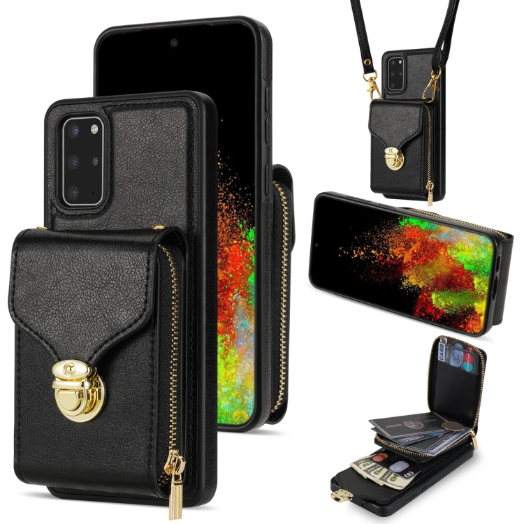For Samsung Galaxy S20 Zipper Hardware Card Wallet Phone Case