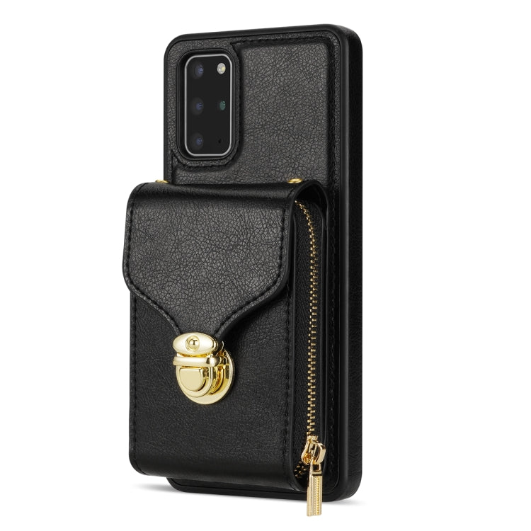 For Samsung Galaxy S20 Zipper Hardware Card Wallet Phone Case