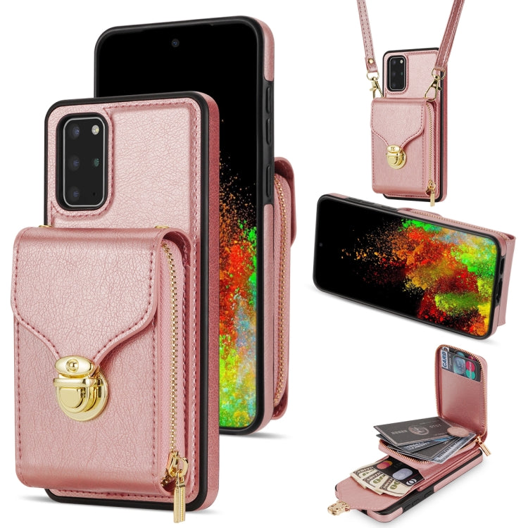 For Samsung Galaxy S20 Zipper Hardware Card Wallet Phone Case