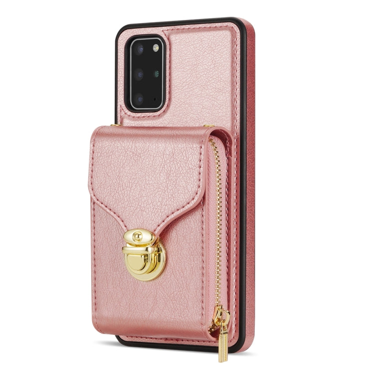 For Samsung Galaxy S20 Zipper Hardware Card Wallet Phone Case