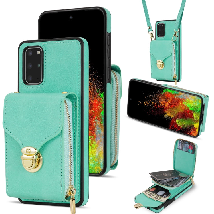 For Samsung Galaxy S20 Zipper Hardware Card Wallet Phone Case