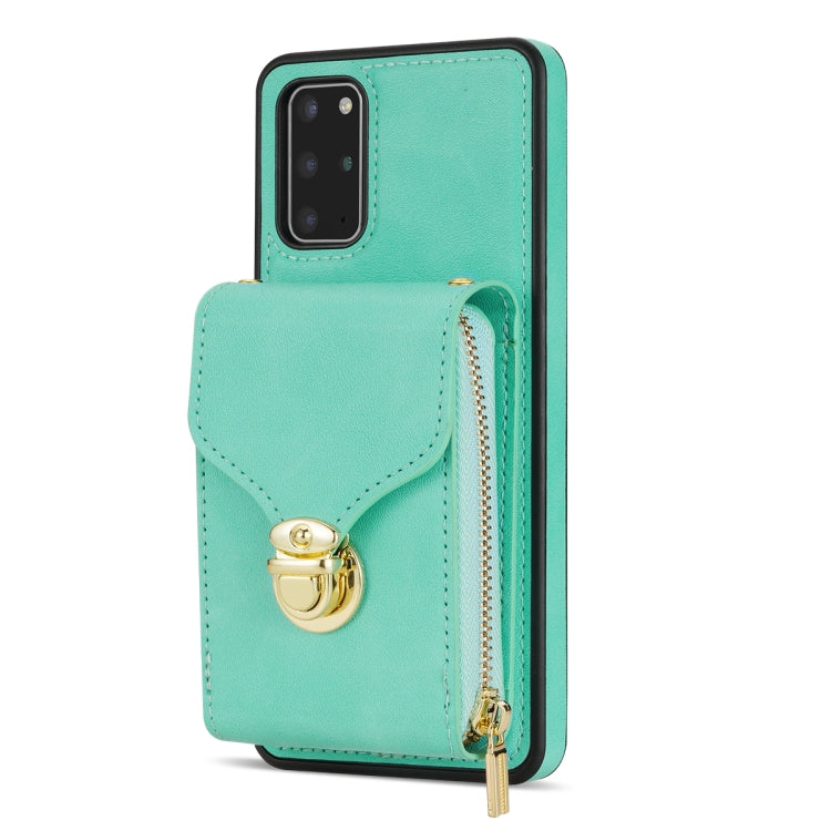 For Samsung Galaxy S20 Zipper Hardware Card Wallet Phone Case