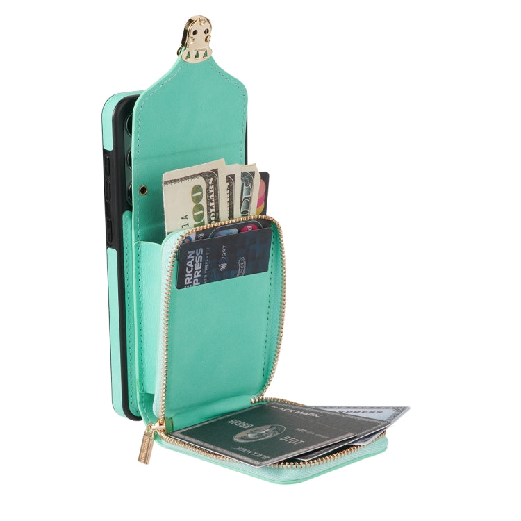 For Samsung Galaxy S20 Zipper Hardware Card Wallet Phone Case