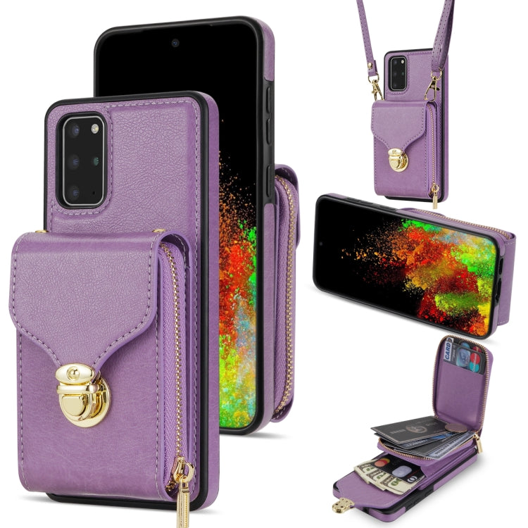 For Samsung Galaxy S20 Zipper Hardware Card Wallet Phone Case