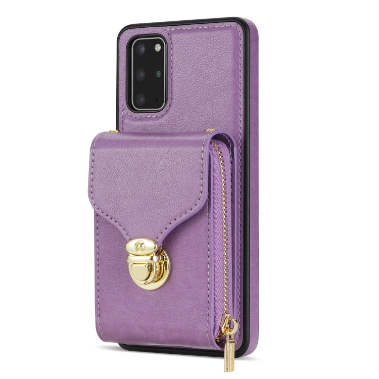 For Samsung Galaxy S20 Zipper Hardware Card Wallet Phone Case