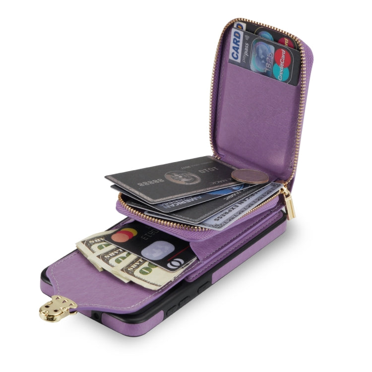 For Samsung Galaxy A51 Zipper Hardware Card Wallet Phone Case
