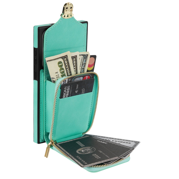 For Samsung Galaxy Note20 Ultra Zipper Hardware Card Wallet Phone Case