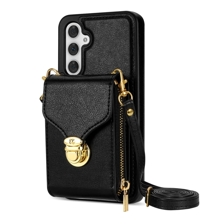 For Samsung Galaxy A54 5G Zipper Hardware Card Wallet Phone Case