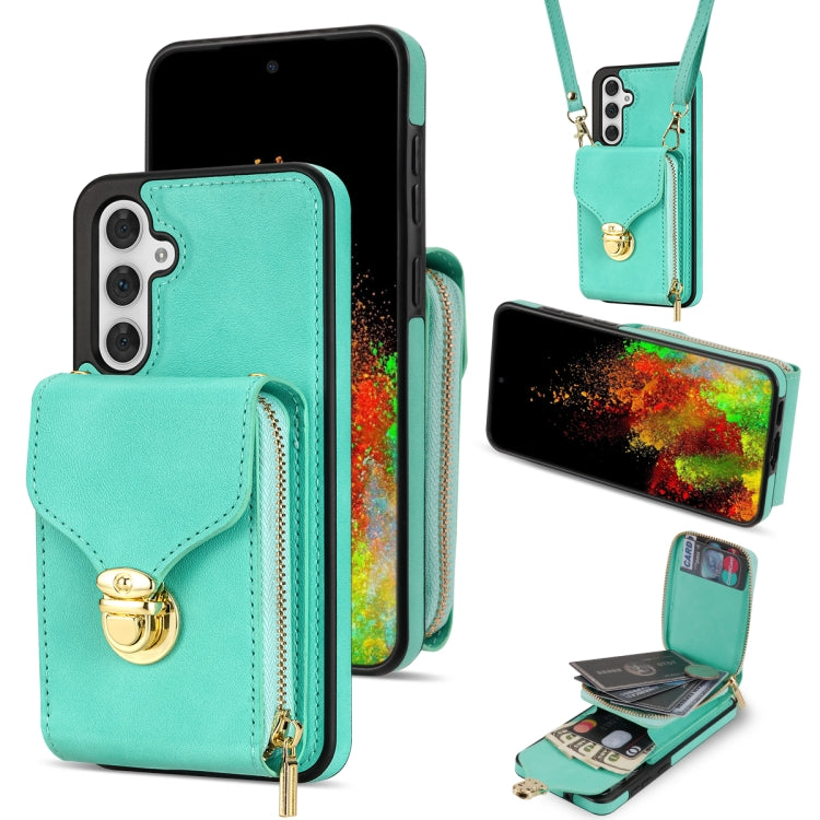 For Samsung Galaxy A54 5G Zipper Hardware Card Wallet Phone Case