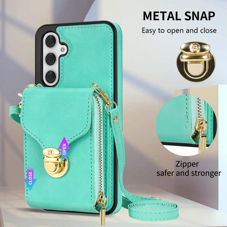 For Samsung Galaxy A54 5G Zipper Hardware Card Wallet Phone Case