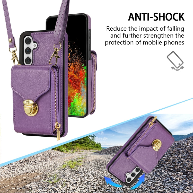 For Samsung Galaxy A54 5G Zipper Hardware Card Wallet Phone Case