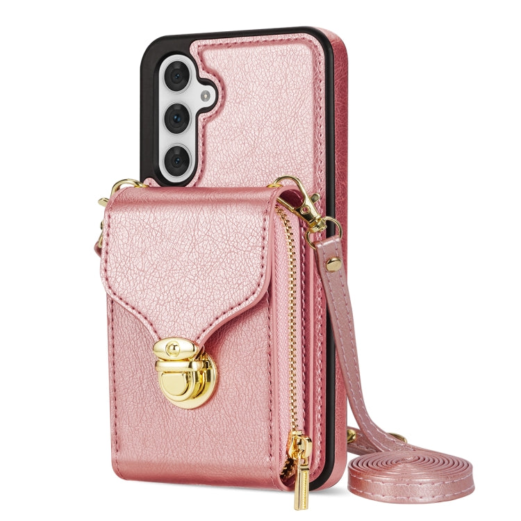 For Samsung Galaxy A14 5G / 4G Zipper Hardware Card Wallet Phone Case