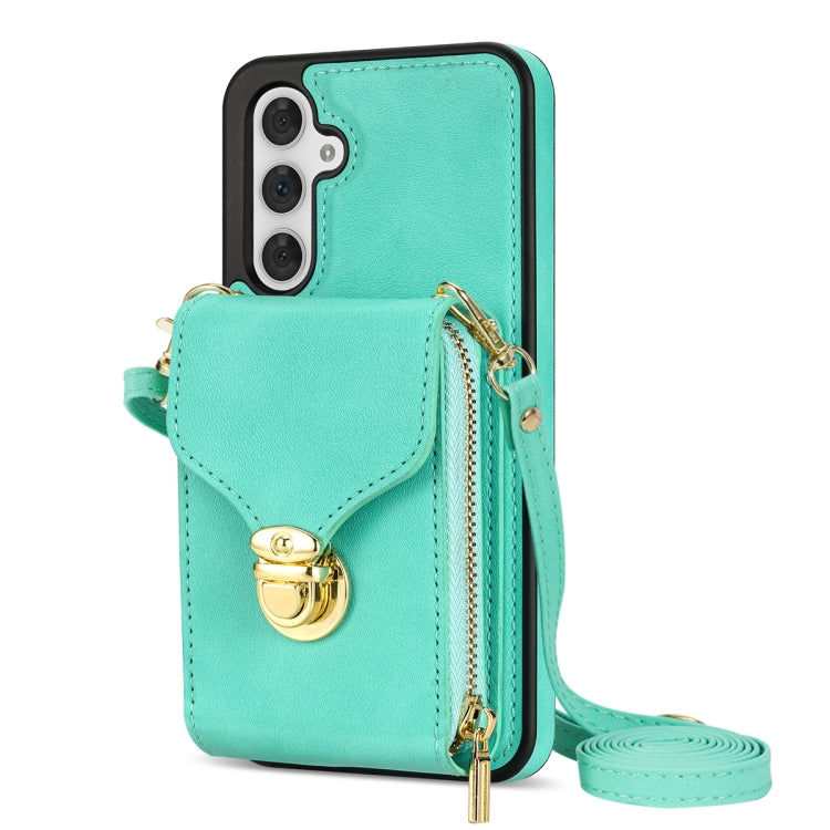 For Samsung Galaxy A14 5G / 4G Zipper Hardware Card Wallet Phone Case